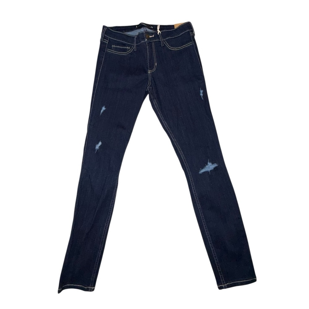 NWT Hollister Dark Blue Crop Skinny Jeans Size 9  W 29